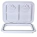 YaeMarine Marine Boat Deck Access Hatch & Lid Boat Marine Caravan RV (White, 17-1/4