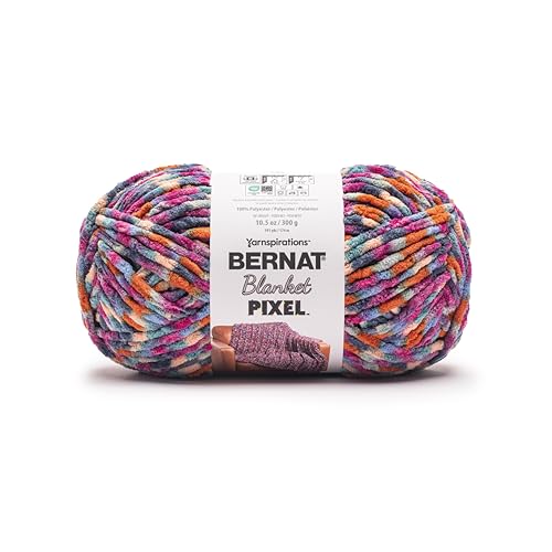 Lana para tejer mantas de sofá Bernat Blanket #6, hilo suave para ganchillo en pack de 2 3