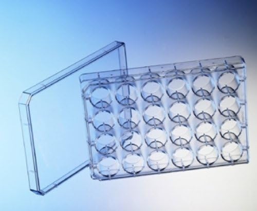 Greiner Bio-One 662050 24 Well Combo Plate for Protein Crystallization, Pre-Greased, Polystyrene, Clear (Pack of 24)