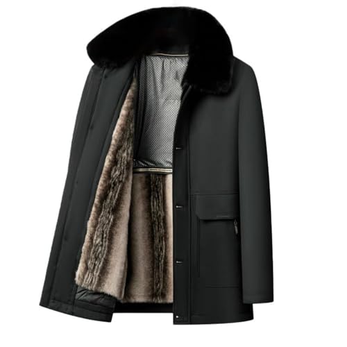 Chaqueta acolchada de hombre cazadora de invierno casual con cuello desmontable
