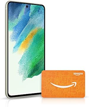 Samsung Galaxy S21 FE 5G Cell Phone, Factory Unlocked Android Smartphone, 128GB, Olive with $100 Amazon.com Gift Card