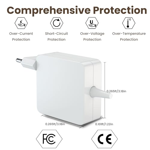 A1466 A1436 A1465 MacBook Air oplader, 45W T-Tip voeding compatibel met Mac Book Air 11 inch 13 inch midden 2012,2013/2014/2015/2016/2017 MacBook Air oplaadkabel - Afbeelding 6