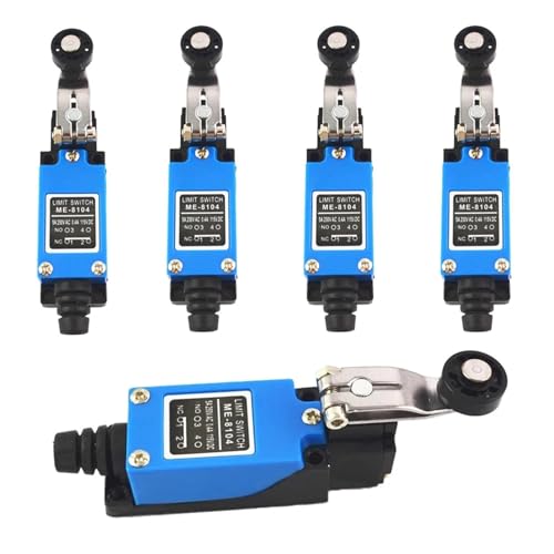 Interrupteur de fin de course ME-8104 à bras rotatif en plastique pour automatisme 5 pièces
