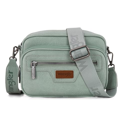 Image of Wrangler Crossbody Bag for Women Multi Pocket Crossover Bag Shoulder Pursea with Adjustable Strap