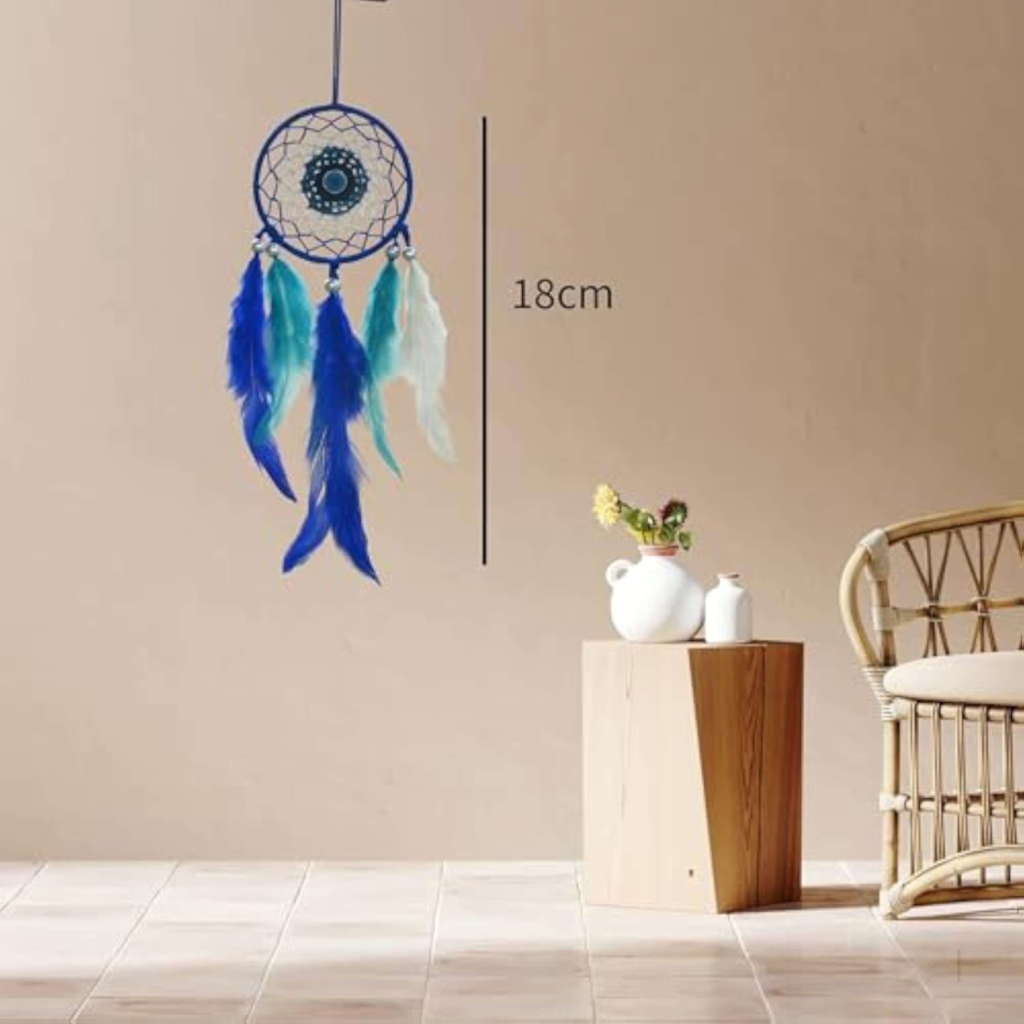 Handmade Evil Eye Dream Catcher for Positivity and Luck