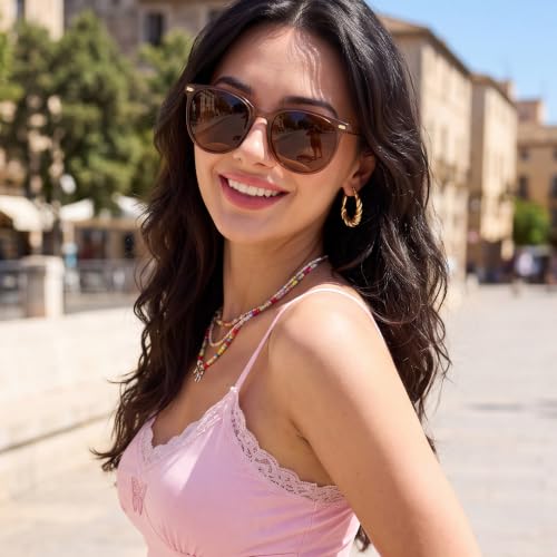 Image of Myiaur Polarized Sunglasses for Women with UV400 Protection Mirrored Lens