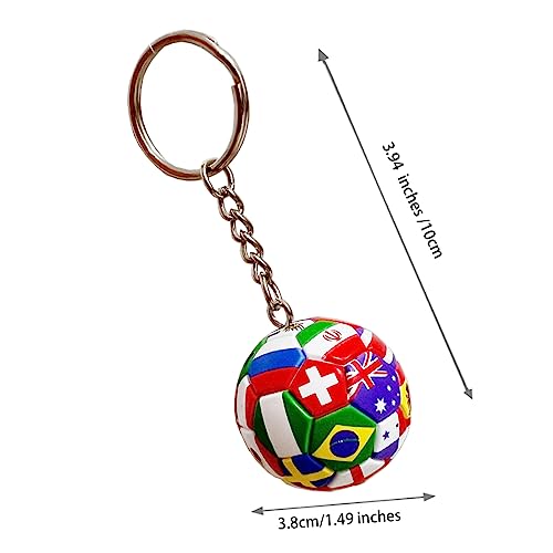 Kckeys Football Keychain, World Cup Soccer Backpack Pendant, Phone Bag Charm Key Ring, Ball Key Chain Sports For Boys School Carnival Reward, Party Bag Gift Fillers #TOP1