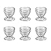 BESTONZON 6 piezas de acero inoxidable Huevera Mini Primavera alambre Huevera Soporte Huevera Gekochtes Ei Stehen almacenamiento