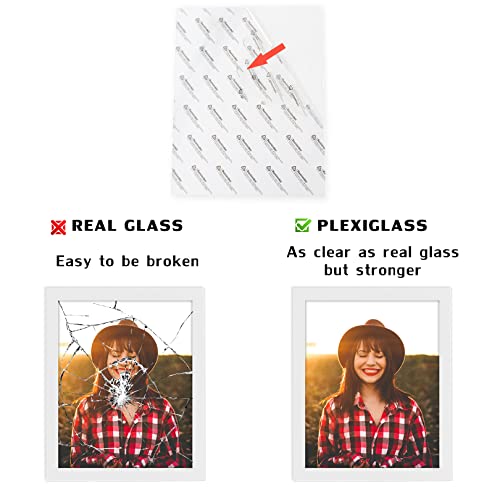 Picture Frames 8X10 White 2 Pack Nature Solid Wood For Wall Mounting And Tabletop Display #TOP7