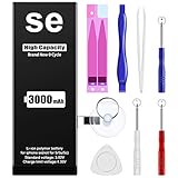 Akku für iPhone SE, ZMNT 3000mAh Neuer Höhere Kapazität Li-ion Ersatz Akku für iPhone SE Modell A1662 A1723 A1724 mit Komplett Professionelle Reparaturwerkzeuge und Anweisungen