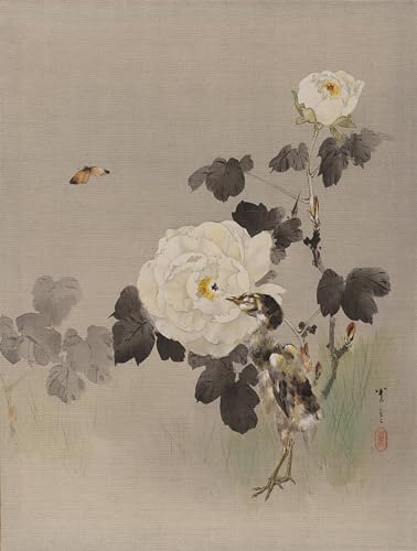 Pintura murales lienzo vintage de Watanabe Seitei de 60x90cm para decoración del hogar