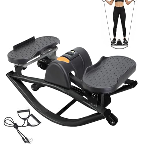 Paso de ejercicio de balanceo lateral – ABS+Metal 50x25x25 cm | Banco de escalones lateral bajo | Dispositivo de entrenamiento para piernas y glúteos en el hogar, dormitorio o gimnasio