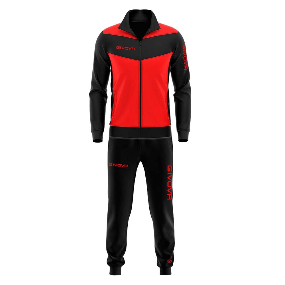Givova Passen Visum Luxus,4XL,Rot/schwarz,Unisex