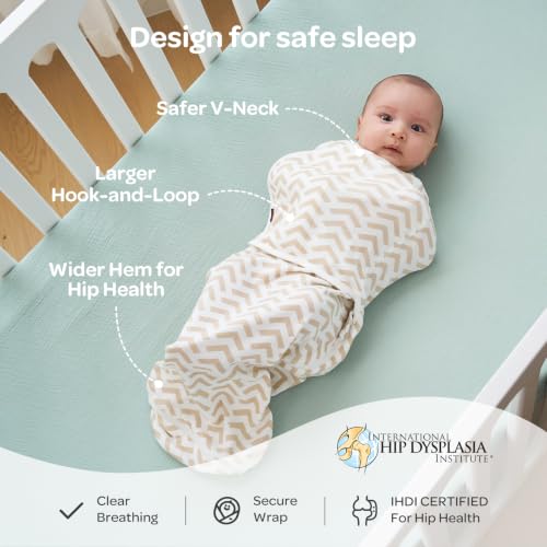 Image of Momcozy Swaddles for Newborns, Quiet Fastener Swaddle Suitable for Infant 0-3 Months, New-Parent-Friendly Sleep Sack, Reduce Startle Reflex, Newborn Boys Girls Registry Essentials, 2-Pack, Wonder