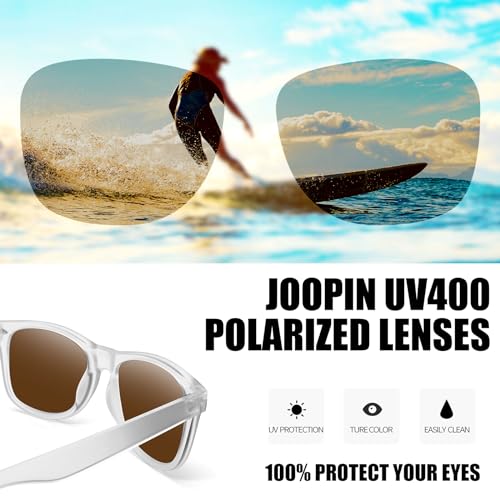 Image of Joopin Square Sunglasses Polarized UV400 Designer Sun Glasses Men Women