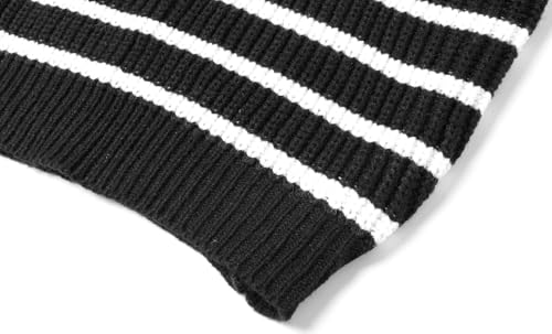 LittleSpring Boys Quarter Zip Striped Sweater Pullover4