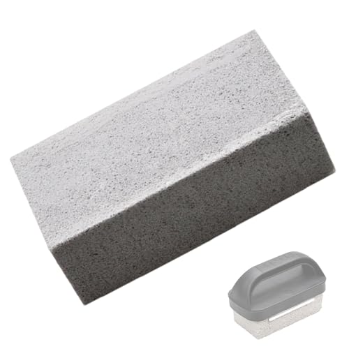 Streysisl Pulisci la Pietra pomice, Blocco per la Pulizia delle Pietre, Blocco di Mattoni con Manico Robusto, detergente per Barbecue, Pietra AntiGraffio