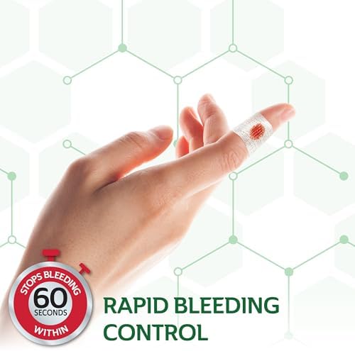 Curad Bloodstop Hemostatic Gauze, 1 X 1 Inches, 10 Count