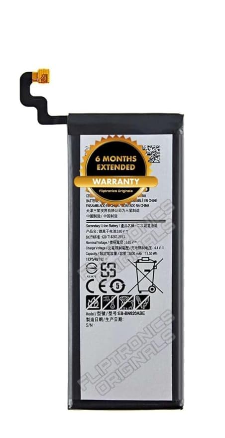 Image of EB-BN920ABE Battery for Samsung Galaxy Note 5, N9200,N920T, N920,SM-N9208 Battery with 6 Month Warranty****(P39)