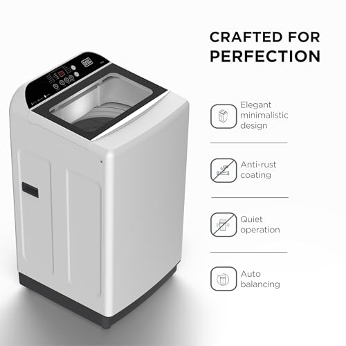 Image of BLACK+DECKER 7.5 Kg 5 Star Fully-Automatic Top Loading Washing Machine(2023 Model, Bxwd01175In, White, In-Built Heater, Bldc Motor Drive)