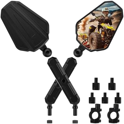 Visual Reference: Mictuning Adventure Motorcycle Mirrors Motorbike Rearview 10Mm 8Mm