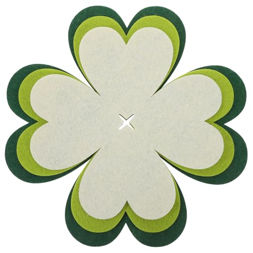 TOKIDNY 6 Protectores para Ollas y Sartenes en Forma de Corazón, Tapetes Aislantes Antideslizantes, Color Verde Oscuro, Verde Claro y Beige, Set de 6 Piezas para Cocina y Protección