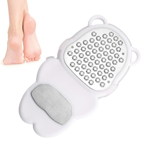 Foot Callus Remover, Bear Shaped Pedicure Tool, Portable Heel Scraper Device, Dead Skin Foot Care Kit, for Cracked Heel Spa Home Shower Nail Cuticle Cleaning Use 5.9 pulgadas
