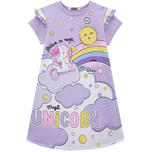 Vestido Infantil Verão Cotton Unicórnio Tam 2 a 12 - Kukiê