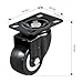 HAPFIY 4 piezas Ruedas para Muebles con freno + Tornillos, 50mm Ruedas...