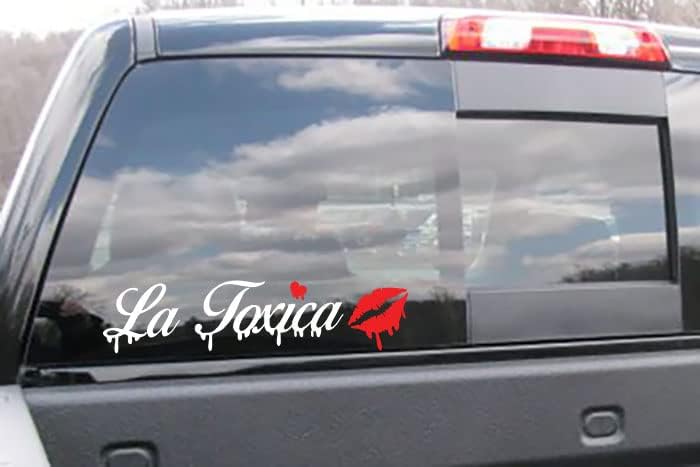 Miniatura 2 de La Toxica - Calcomanía para ventana de automóvil, camión, laptop, parachoques (8 x 2 pulgadas)