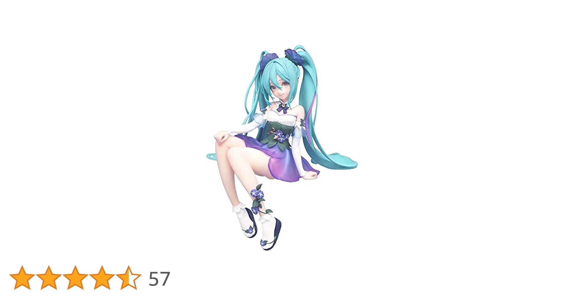 初音ミク　ぬーどるストッパー　5品＊ 朝顔　青薔薇　ヴィラン　コスモス　リリー Amazon | Furyu フリュー 初音ミク ぬーどるストッパー