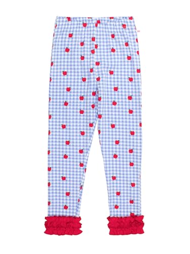 Image of RuffleButts Toddler Girl Merry & Bright Ruffle Leggings - Ankle Leggings