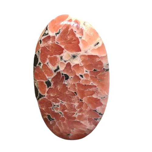 Rhodochrosite naturelle cabochon en vrac 41x24x5mm pour bricolage bague et pendentif
