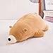 Produktbild DOUFUZZ SNHPP Kreative Neue da deige Baumwolle Eisbär auf dem Boden liegend Bär hält Kissen Plüsch Spielzeug Puppe Honig Geburtstagsgeschenk 60cm pp Baumwolle braun