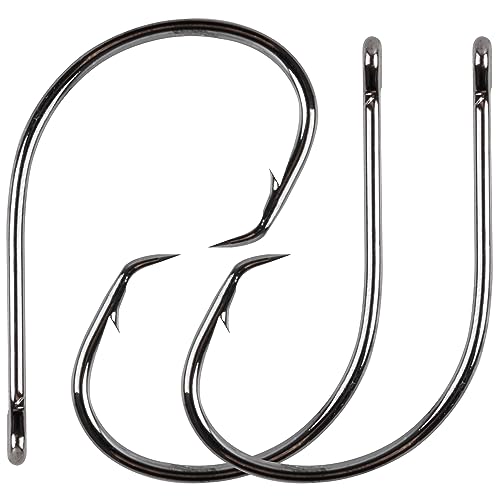 Hameçons circulaires en acier forgé haute durabilité SILANON 80 pièces
