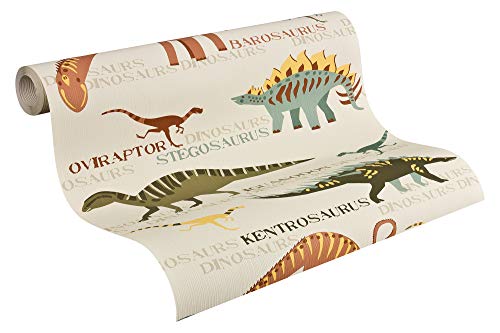 A.S. Création Papiertapete Boys and Girls Ökotapete Tapete Kindertapete 10,05 m x 0,53 m beige bunt Made in Germany 936331 93633-1
