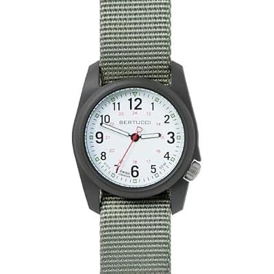 BERTUCCI Field Watch - DX3 FieldTM - White Dial/Dk. Olive Case/Defender Drab Nylon Band 11019
