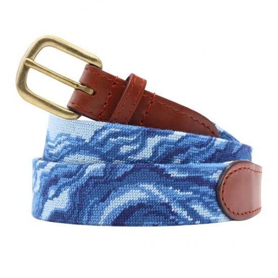 Riptide Needlepoint Belt by Smathers & Branson