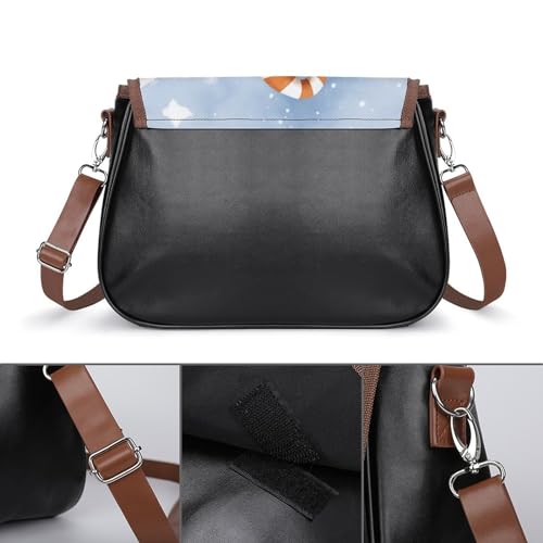 Holiday Gnomes Crossbody Shoulder Messenger Women Bag Pu Leather Office Work Business for Handbag Crossbody Bag3