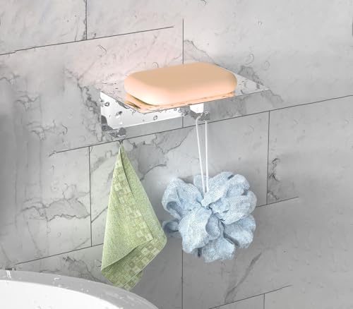Silikon Seifenhalter Selbstentleerend – Für Dusche & Küche, Hält Seife Trocken, Marmoriert