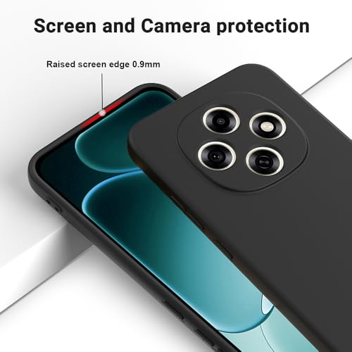 Image of Back Cover for Oppo F31 Pro 5G | Full Camera Protection | Premium Liquid Silicon Case | Flexible Bumper Case for Oppo F31 Pro 5G (Black)