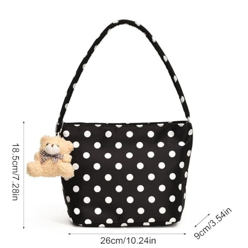 Lightweight Shoulder Bag Oxford Cloth Underarm With Unique Pattern Armpit Purse Casual Handbag For2