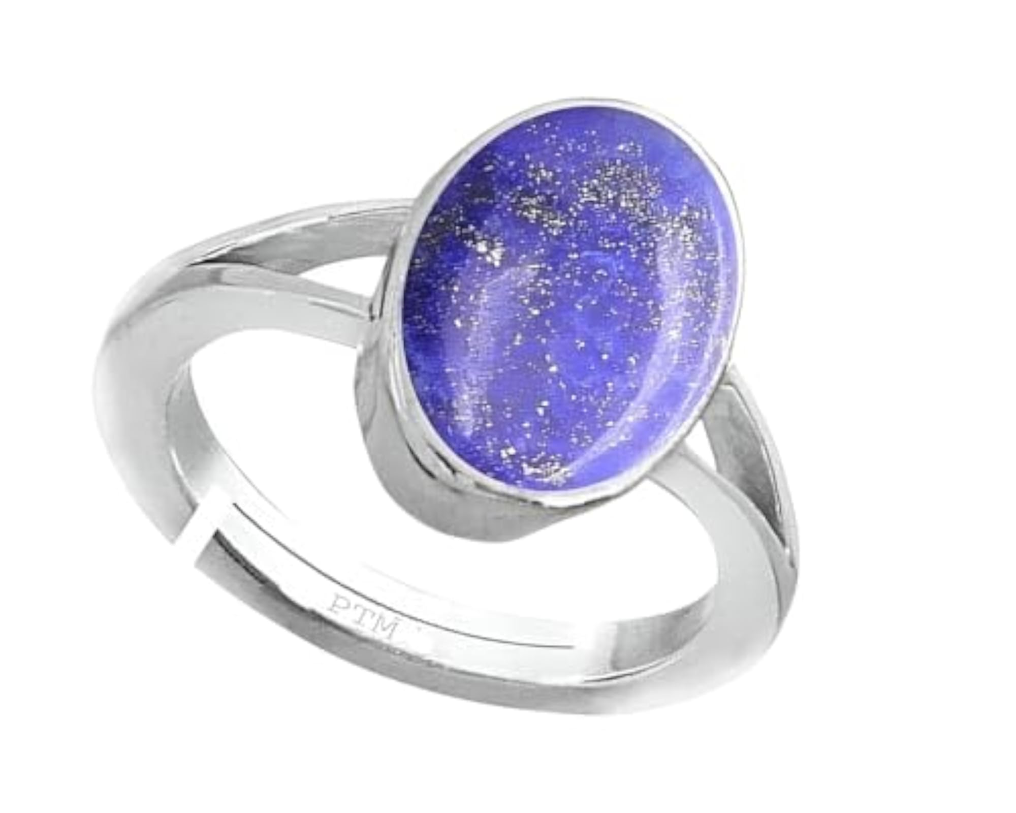 Women's Adjustable 925 Sterling Silver Lapis Lazuli Astrological Ring