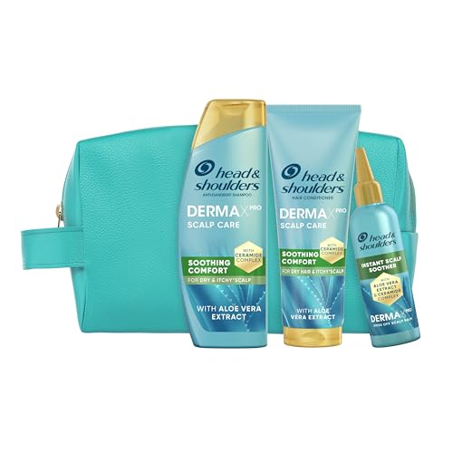 H&S DermaXPro Hidratante. Champú Anticaspa 300ml + Acondicionador 220ml + Tratamiento 145ml, con Extracto de Aloe Vera