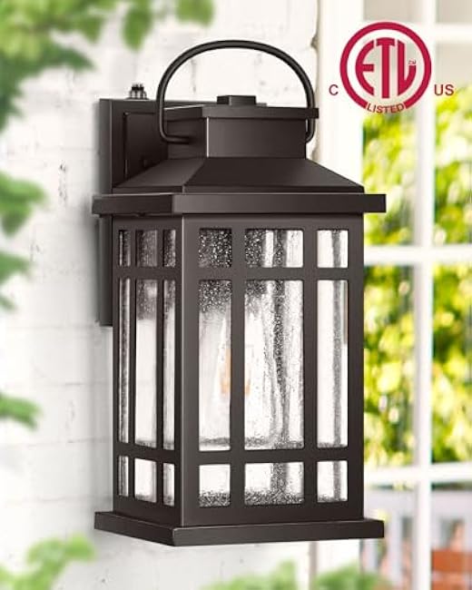 Modern Outdoor Light Fixture Outside Sconce Lighting Oil Rubbed Bronze Wall Mount