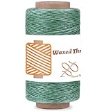 Qmnnma Waxed Thread - 284 Yards, Coated for Leather Craft, Book Binding, DIY Bags, Wallets, Shoe Repair, Jewelry Making
