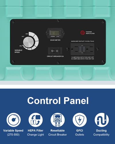 Image of ALORAIR PureAiro HEPA Pro 770 Air Scrubber, 3-Stage Filtration System