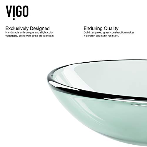 Vigo Crystalline 16.5 Inch Diameter Over The Counter Freestanding Matte Stone Round Vessel Bathroom Sink In Iridescent - Sink For Bathroom Vg07074 #TOP6