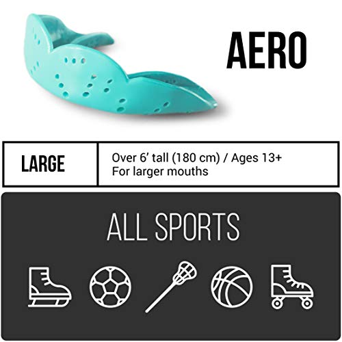 image for SISU Aero Large Mouthguard, Intense Red - 2.0mm Thin - Custom-Molded F