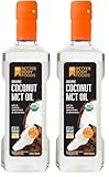BetterBody Foods' Organic Coconut 100% MCT Oil - Keto-Friendly - C8 & C10 - Gluten Free - 16.9 oz (Pack of 2)